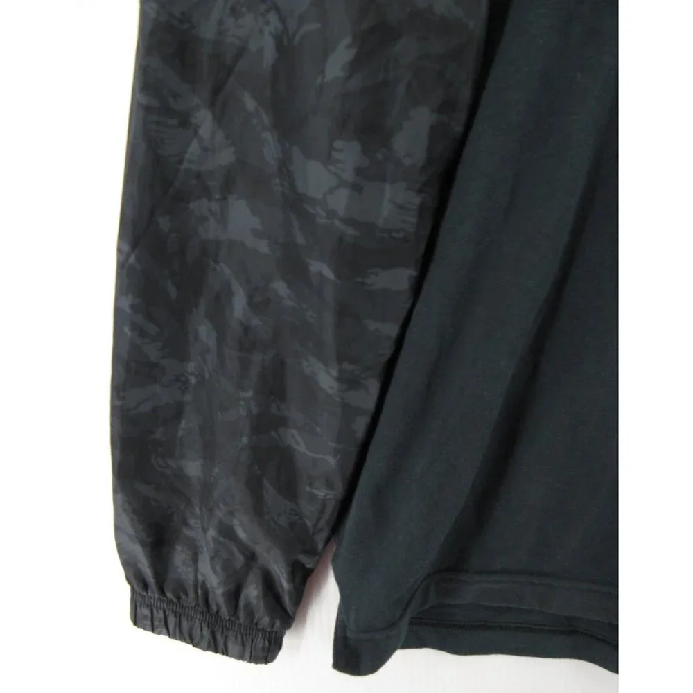 Under Armour Jacket Medium Sportstyle Wind Anorak 1/4 Zip Camo Fiited *